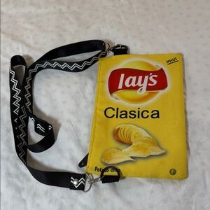 Lay’s chips logo Yellow Crossbody Bag